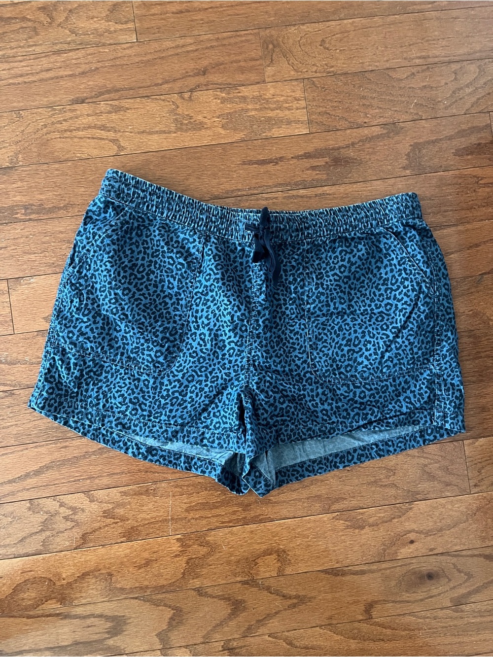 J Crew Leopard Chambray Shorts